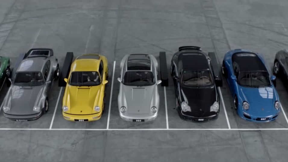 Wszystkie generacje Porsche 911 (zrzut ekranu)