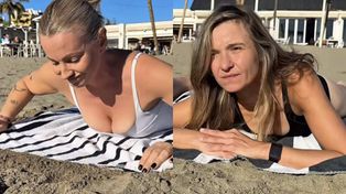 Koroniewska i Szelągowska porównały swoje BIUSTY na plaży. Wszystkiemu przyglądali się ich partnerzy