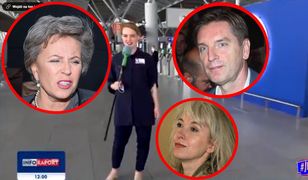 TVP Info kpi z Manueli Gretkowskiej, Tomasza Lisa i Krystyny Jandy. Dziennikarka szukała ich na lotnisku