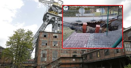 Ziemia pochłonęła płot. "Nie było spektakularnego bum"