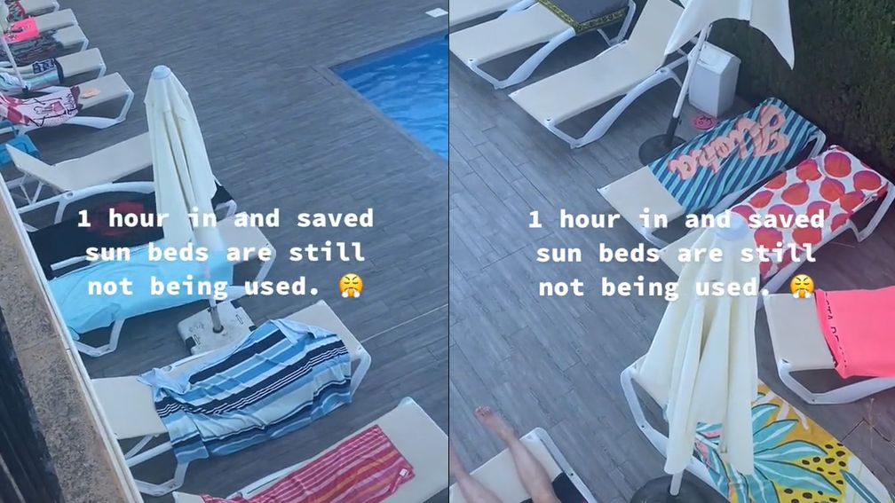 Rezerwacja leżaków za pomocą ręczników wciąż kiwtnie
