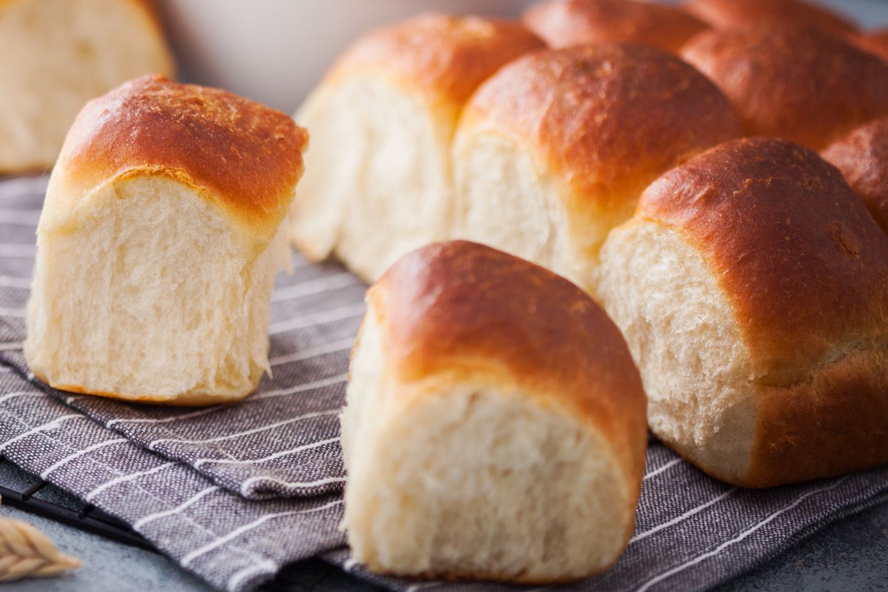 Fluffy milk rolls are an excellent breakfast bread.