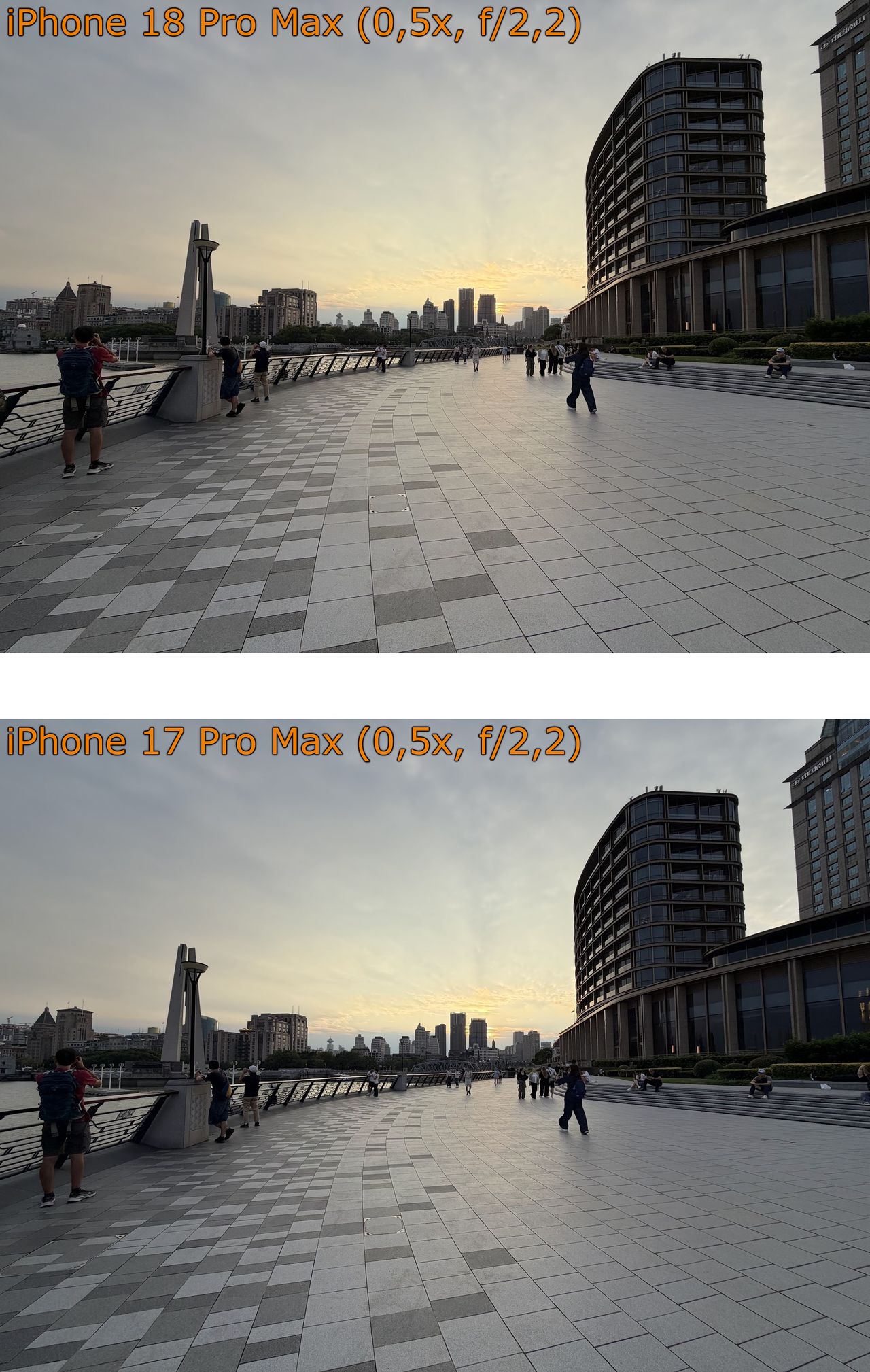 iPhone 18 Pro Max i iPhone 17 Pro Max - porównanie zdjęć