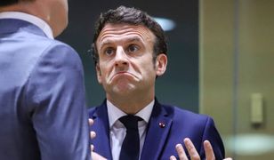 Macron mówi, by "nie upokarzać Rosji". Ale propaganda Kremla nie ma dla niego litości