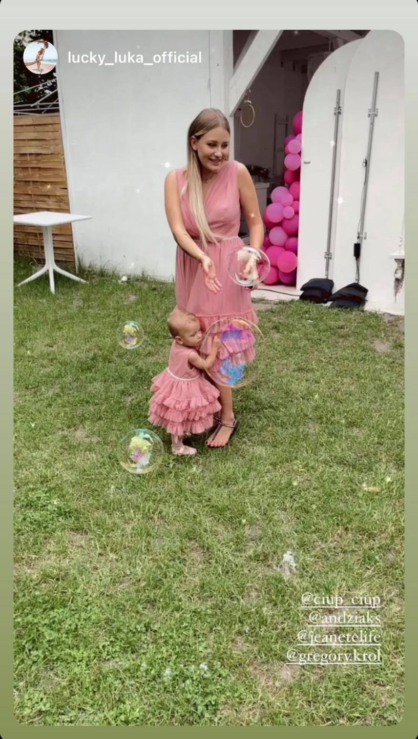 Różowe urodziny córki Andziaks