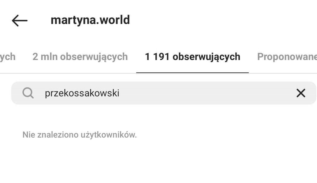 Martyna Wojciechowska już nie obserwuje Przemka Kossakowskiego na Instagramie