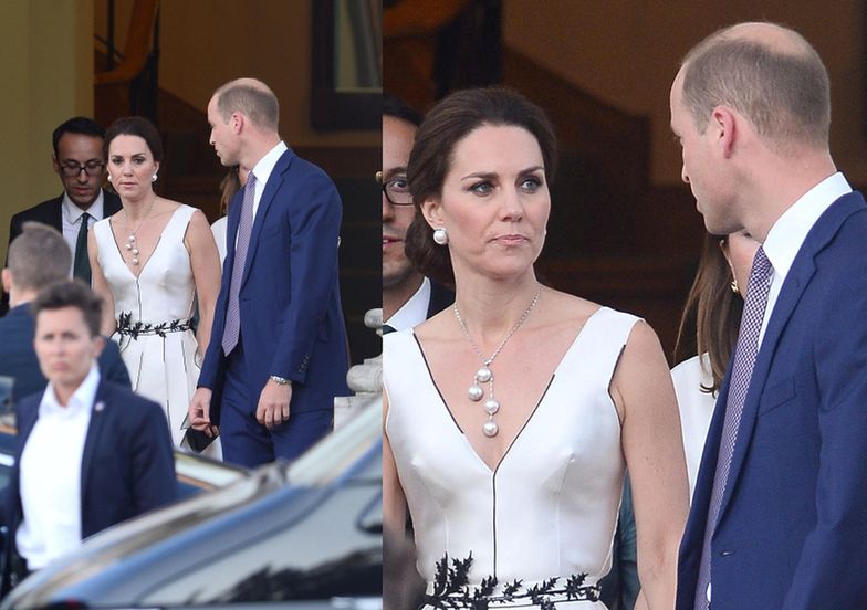 Księżna Kate i książę William w drodze na bankiet