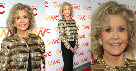 Szczęśliwa Jane Fonda błyszczy na gali Woman's Media Awards