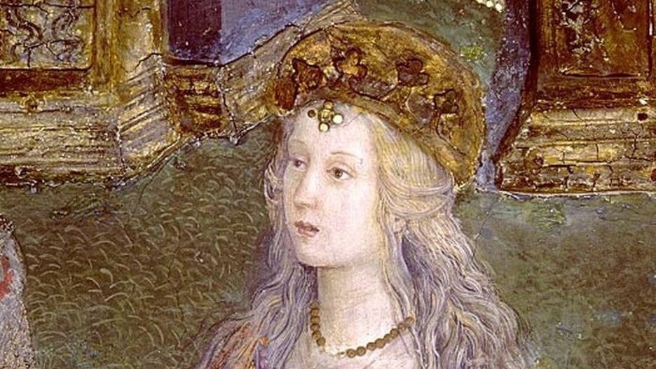 Nastoletnia Lukrecja Borgia przedstawiona jako święta Katarzyna 