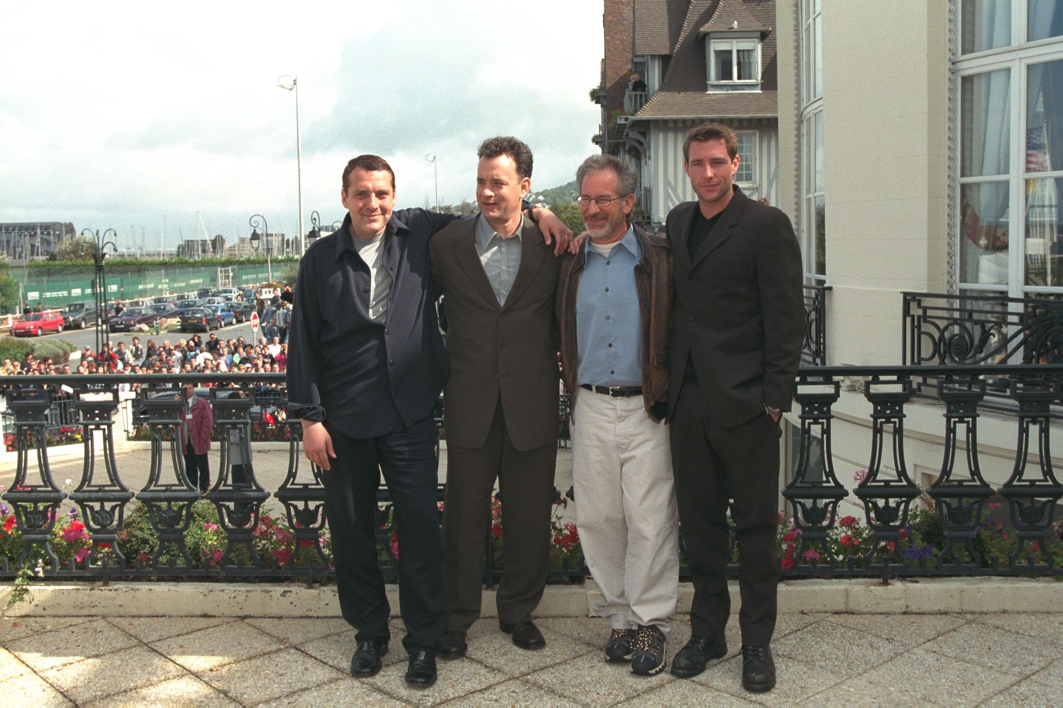 Tom Sizemore, Tom Hanks, Steven Spielberg i Edward Burns