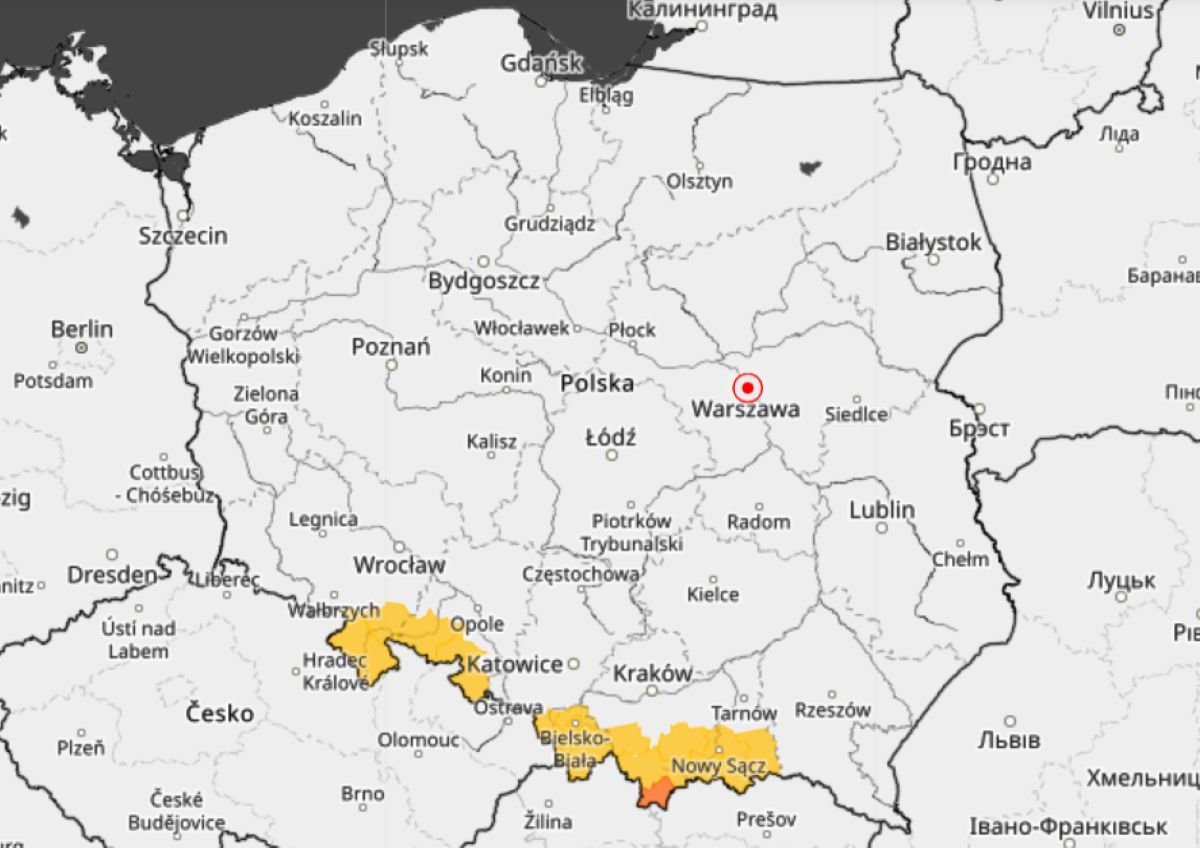 IMGW wydało ostrzeżenia I i II stopnia 