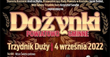 Dożynki Powiatowe Trzydnik Duży 2022. Wystąpią: Loverboy i zespół IRA