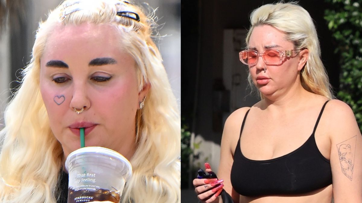 Amanda Bynes maszeruje w sportowym staniku