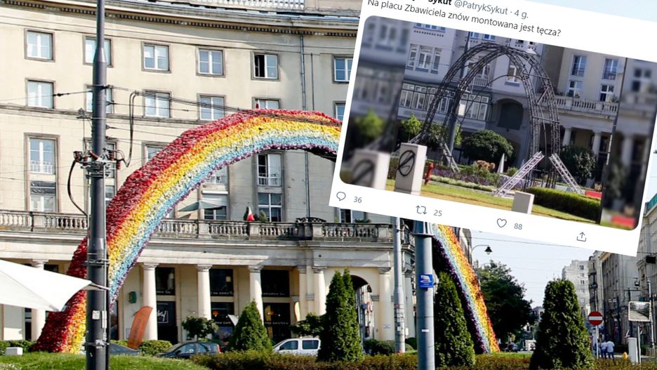 Tęcza wraca na plac Zbawiciela (czasowo)