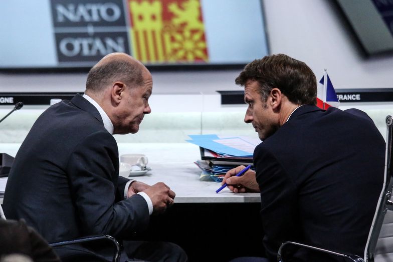 Olaf Scholz i Emmanuel Macron 