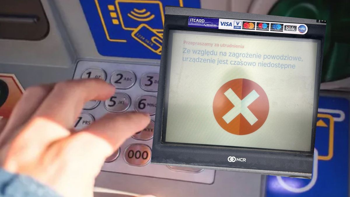 Chciała wypłacić gotówkę. Taki komunikat pokazał jej bankomat