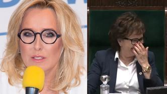 Oburzona Agata Młynarska komentuje ŚMIECH Elżbiety Witek podczas obrad Sejmu: "Jak Pani by się czuła jako mama zgwałconego dziecka?"