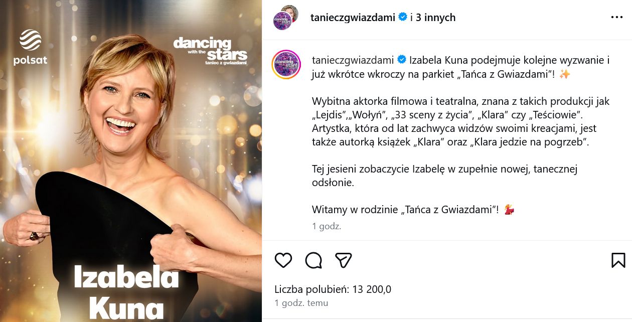 Izabela Kuna oficjalnie w "Tańcu z gwiazdami"
