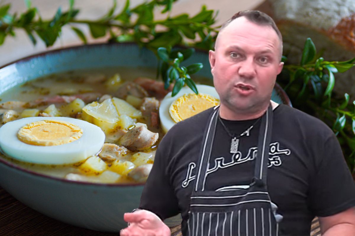 Tomasz Strzelczyk robi pyszny żurek bez zakwasu