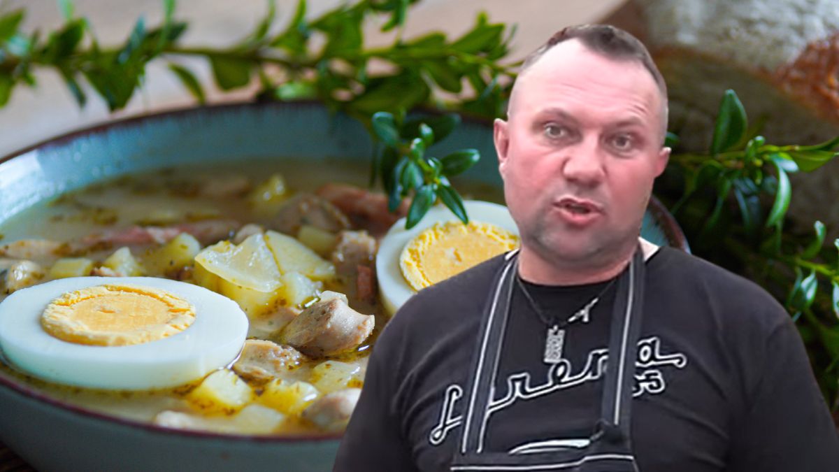 Tomasz Strzelczyk robi pyszny żurek bez zakwasu