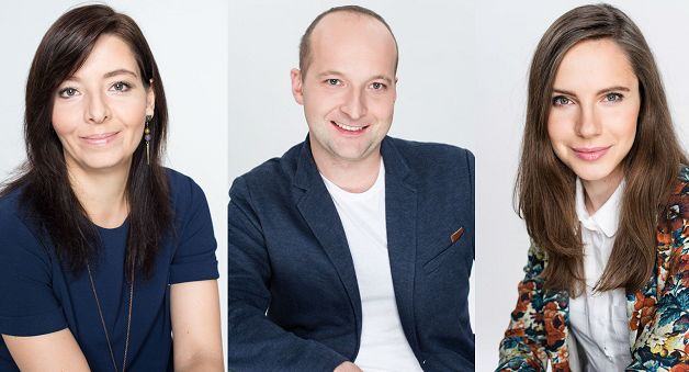 Marta Bierca, Robert Wierzbicki i Agata Kępińska w zespole jakościowym GfK Polonia