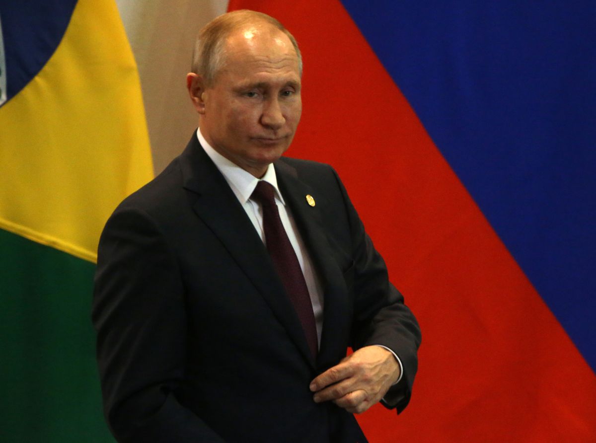 Władimir Putin podczas szczytu BRICS w Brazylii w 2019 roku