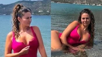 Maja Rutkowski wyłania się z wody w kostiumie kąpielowym. "Jak syrena" (FOTO)