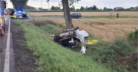 Śmiertelny wypadek na DW 416. Nie żyje 28-latek