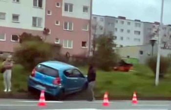 Zielona Góra: 80-latek sprawcą zderzenia samochodów