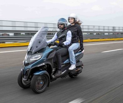 Nowe Piaggio MP3 530 zaskakuje mocą. Wystarczy prawo jazdy kat. B