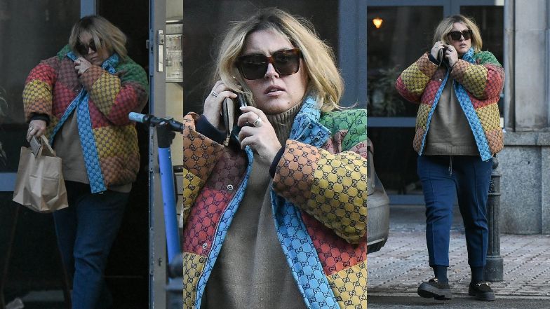 Karolina Szostak odbiera jedzenie na wynos