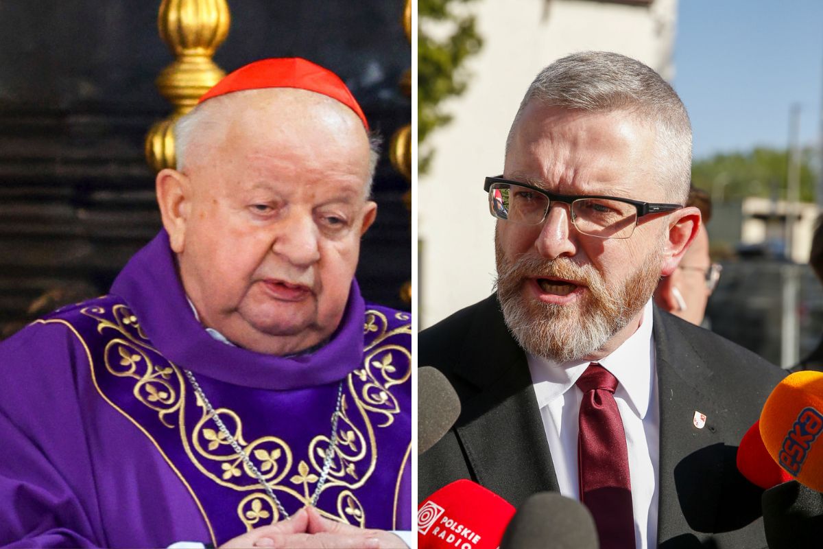 Kręcą nowy film? Szukali sobowtórów kard. Dziwisza i Brauna