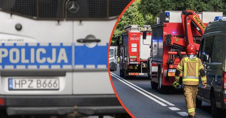 Spalone ciało w aucie. Wypadek na DW 106 pod Stargardem