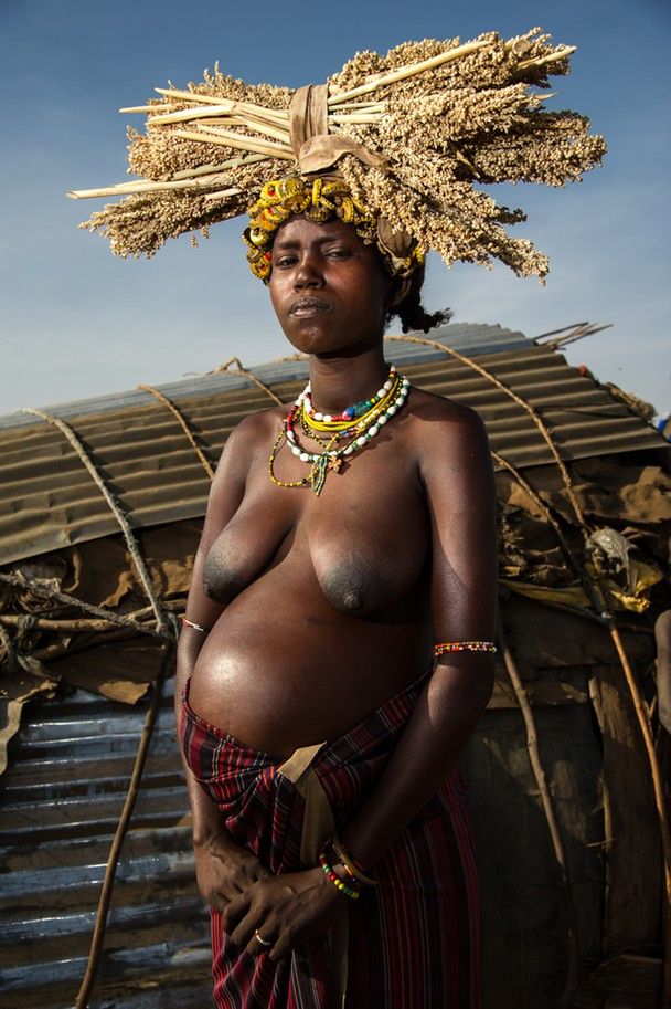 Ciężarna kobieta w Etiopii
