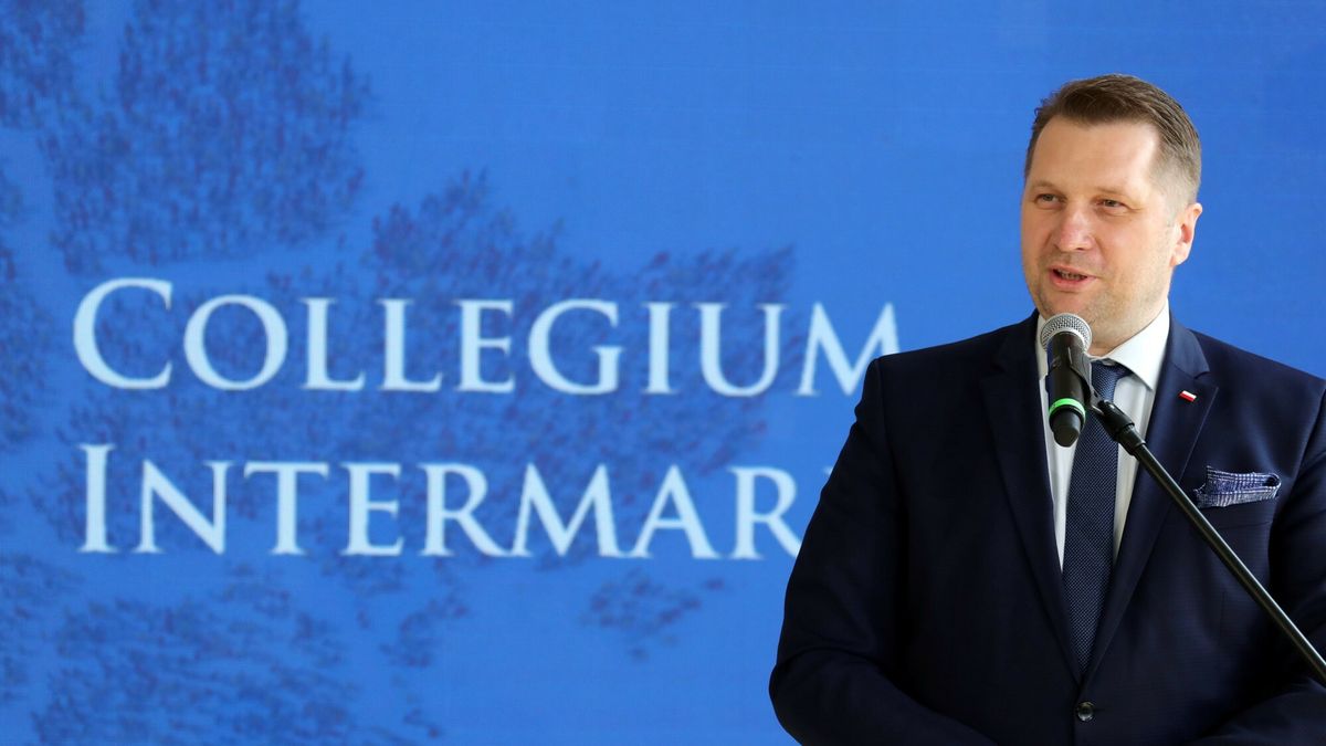 Collegium Intermarium w likwidacji. "Rażące naruszenia" (na zdjęciu: były minister szkolnictwa wyższego Przemysław Czarnek na inauguracji uczelni)