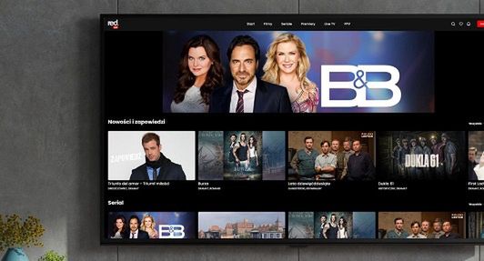 Platforma streamingowa Red Go z aplikacją na Smart TV