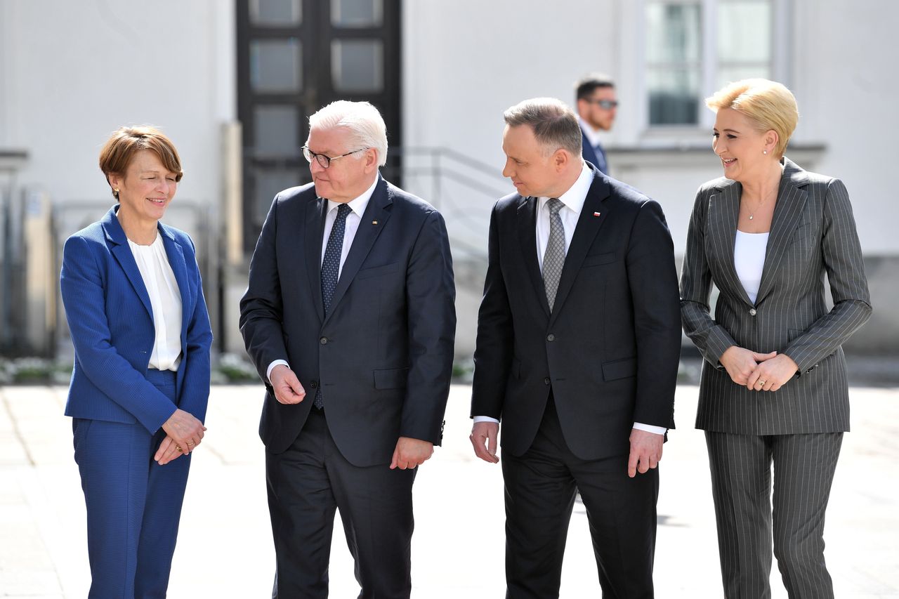 Andrzej Duda, Frank-Walter Steinmeier, Agata Kornhauser-Duda, Elke Budenbender