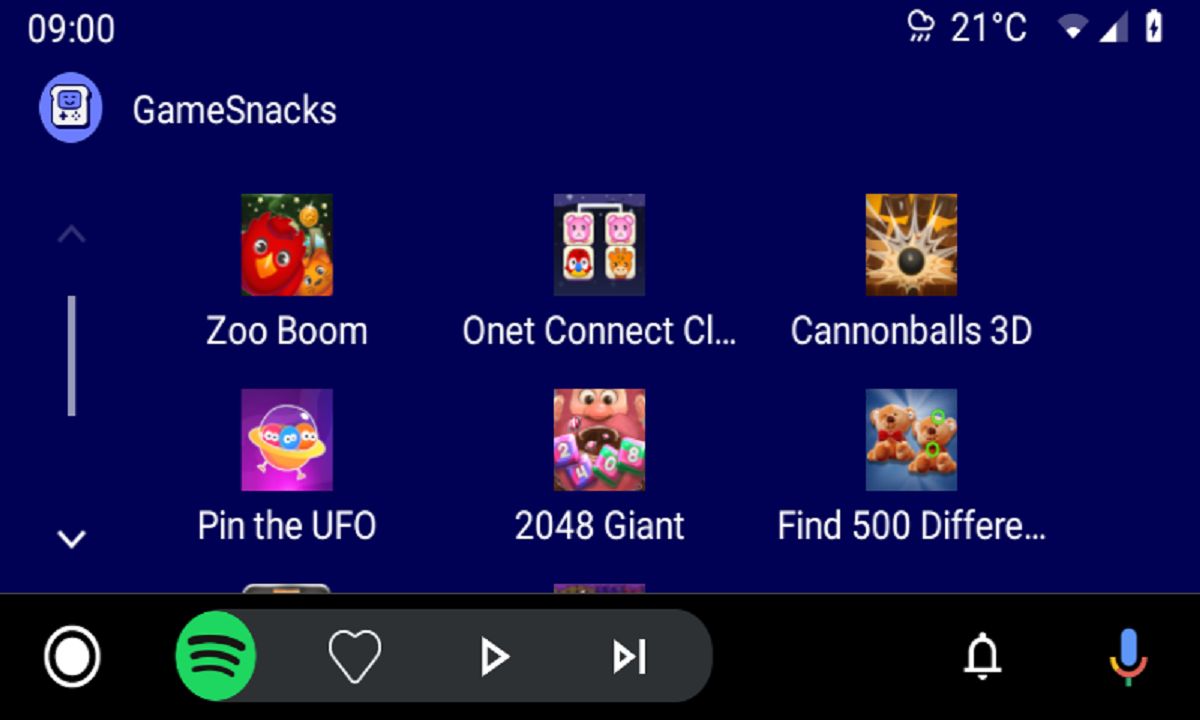 Android Auto oferuje proste gry