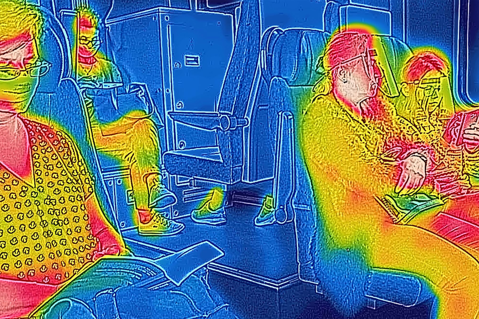 Piotr Tracz fotografował pandemię kamerą termowizyjną. Pokazał prawdziwy niepokój 5
