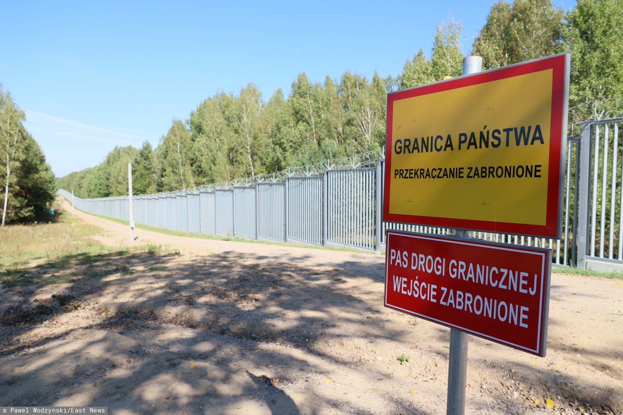 Zapora elektroniczna na granicy polsko-białoruskiej