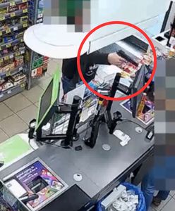 Groził ekspedientce i uciekł za granicę. Sprawca rozboju w Poznaniu nagrany