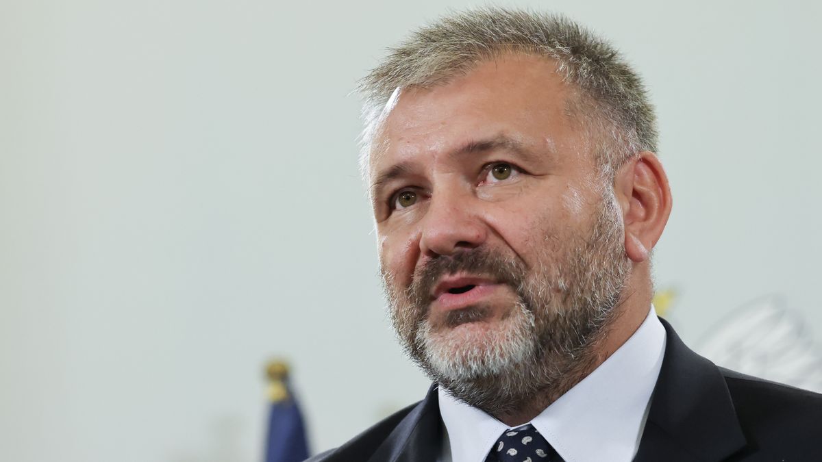 Warszawa, 31.07.2025. Minister sprawiedliwości Waldemar Żurek na konferencji prasowej w Ministerstwie Sprawiedliwości w Warszawie, 31 bm. (ad) PAP/Albert Zawada