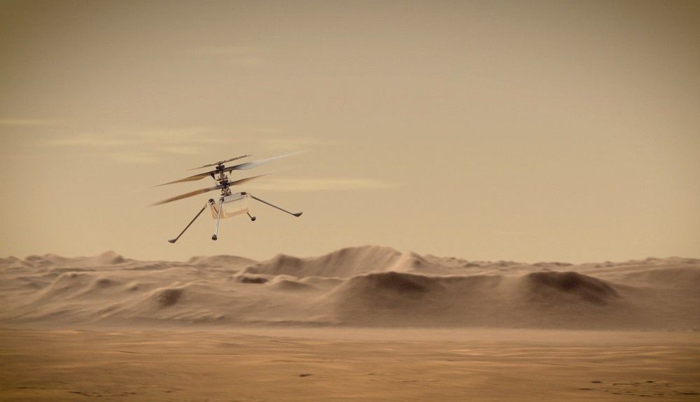Ingenuity Helikopter wizja Mars