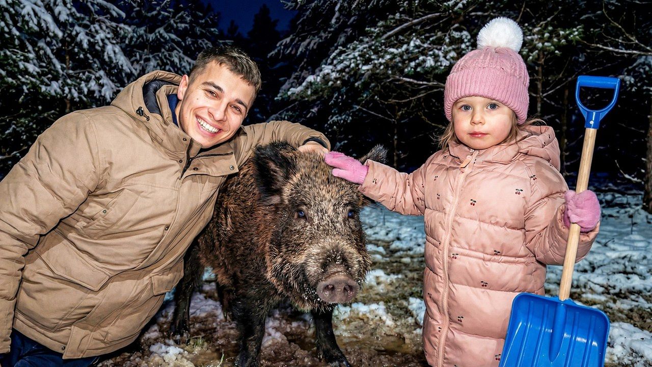 Friz i Majusia przeganiają dziki