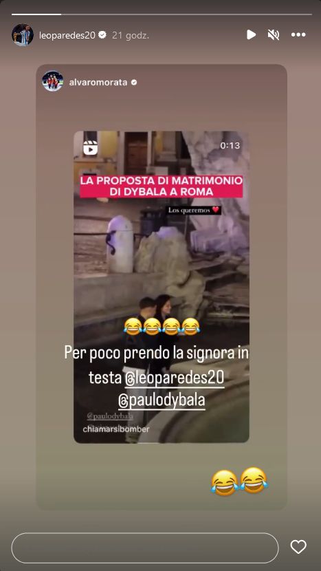 Paulo Dybala oświadczył się ukochanej