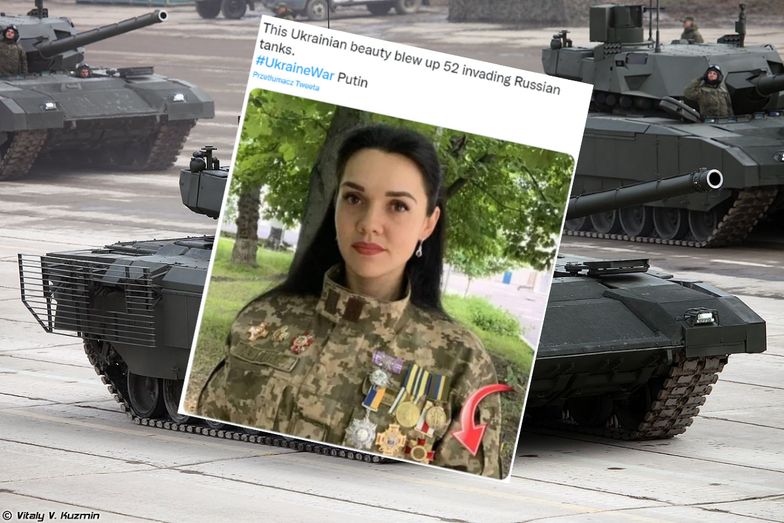 Piękna Ukrainka zniszczyła 52 rosyjskie czołgi? Niestety, to nieprawda
