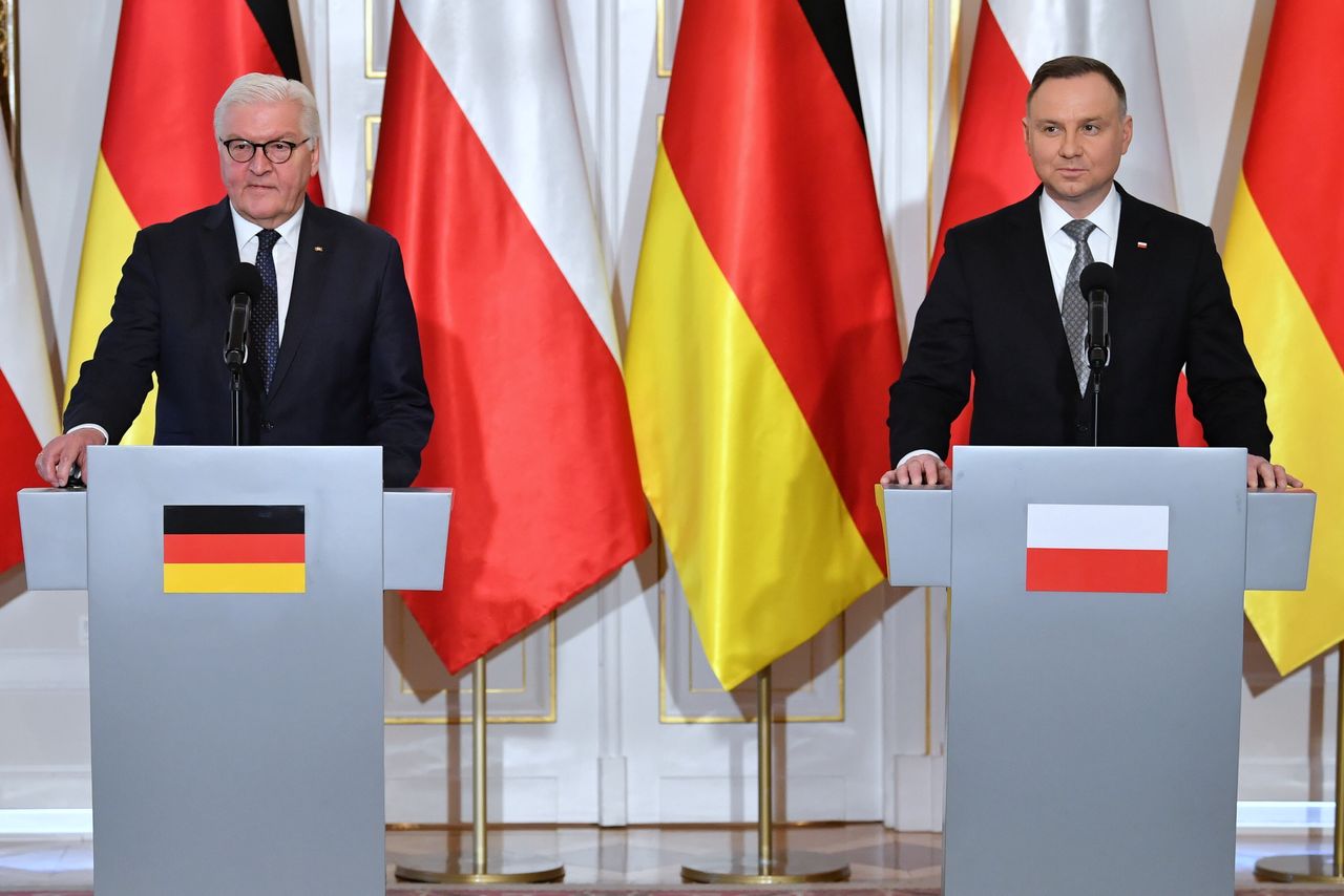 Steinmeier w Polsce. Duda mówił sankcjach: musimy zniechęcić reżim Putina