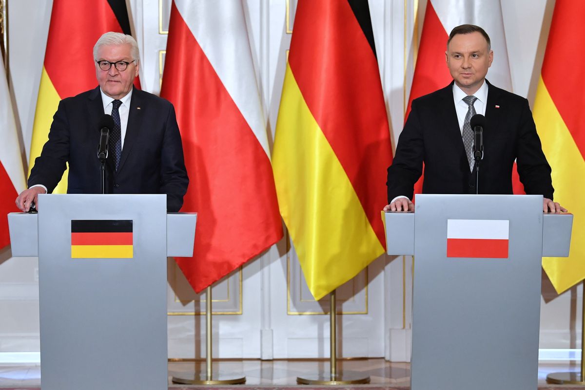 Steinmeier w Polsce. Duda mówił sankcjach: musimy zniechęcić reżim Putina 