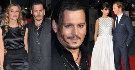 Johnny Depp z Amber Heard i Benedict Cumberbatch z żoną na premierze (ZDJĘCIA)