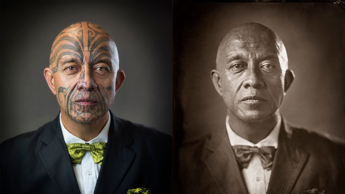 Ukrył tatuaże plemienne Maorysów dzięki technice mokrego kolodionu 1